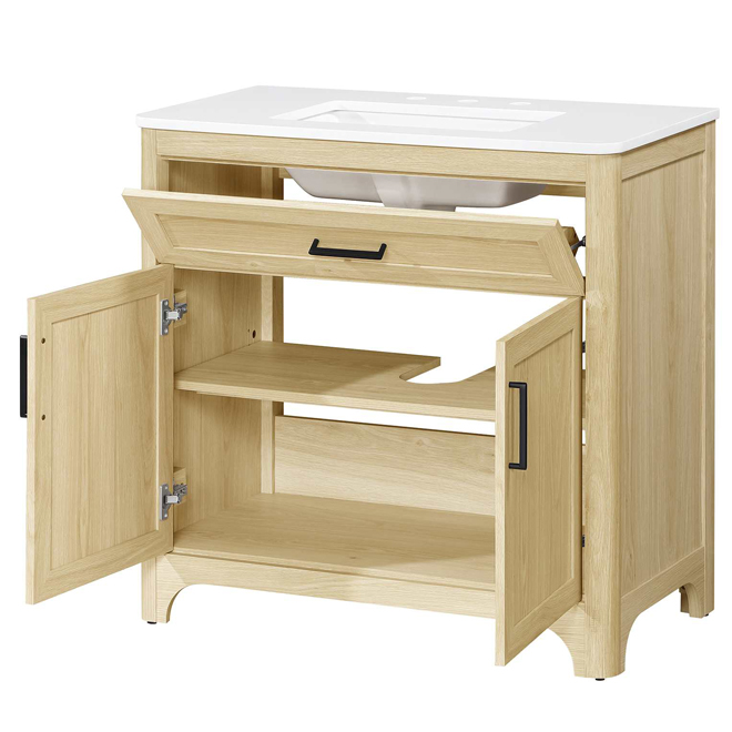 OVE Decors Alanis 36-in Vanity Traditional Style with 2 Doors - Light Birch