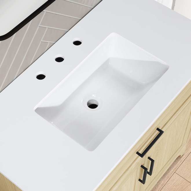 OVE Decors Alanis 36-in Vanity Traditional Style with 2 Doors - Light Birch