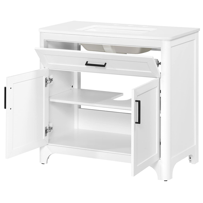 OVE Decors Alanis 36-in Vanity Traditional Style with 2 Doors - White