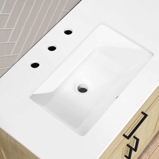 OVE Decors Alanis 42-in Vanity Traditional Style with 2 Doors - Light Birch