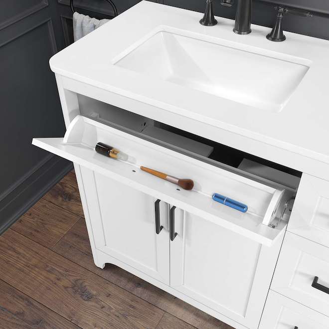 OVE Decors Alanis 42-in Vanity Traditional Style with 2 Doors - White