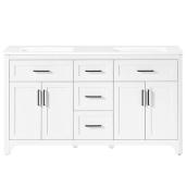 OVE Decors Alanis 60-in Vanity Traditional Style with 2 Doors - White