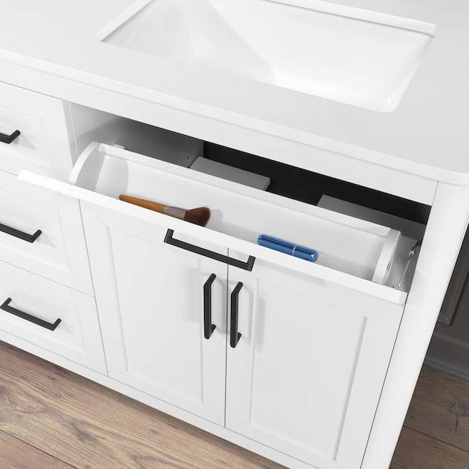 OVE Decors Alanis 60-in Vanity Traditional Style with 2 Doors - White