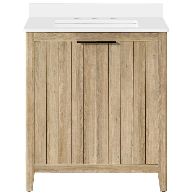 OVE Decors Jadden 30-in Vanity Traditional Style with 2 Doors - Natural Oak