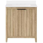 Meuble-lavabo Jadden OVE Decors de style traditionnel 30 po à 2 portes, chêne naturel
