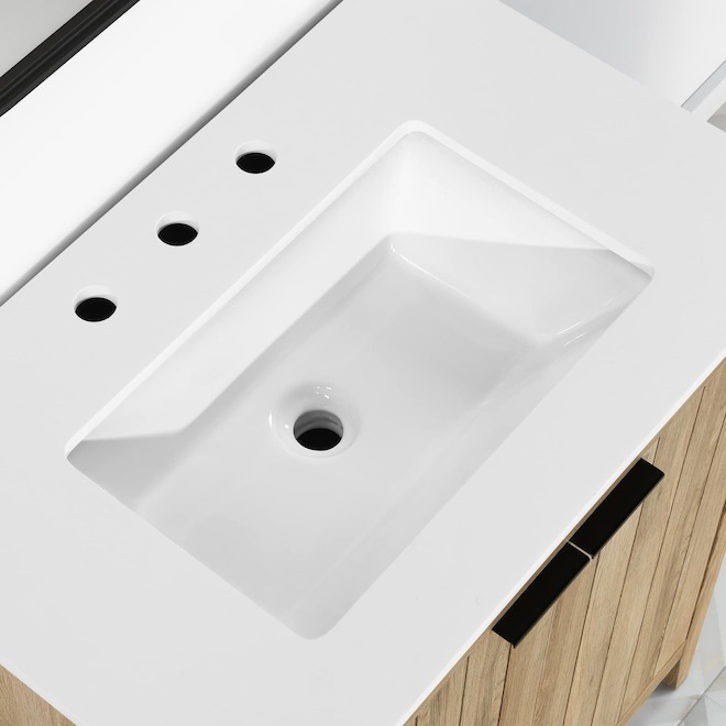 OVE Decors Jadden 30-in Vanity Traditional Style with 2 Doors - Natural Oak