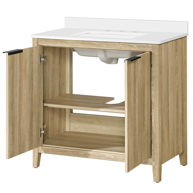 OVE Decors Jadden 36-in Vanity Traditional Style with 2 Doors - Natural Oak