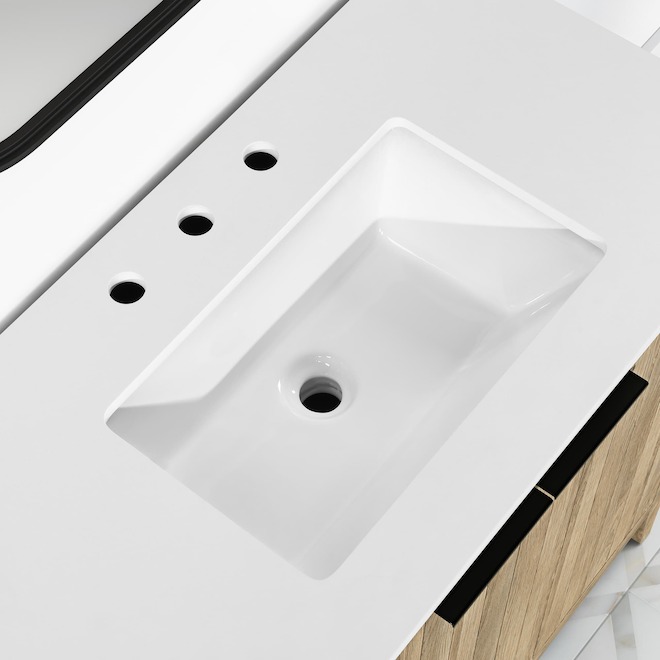 OVE Decors Jadden 36-in Vanity Traditional Style with 2 Doors - Natural Oak