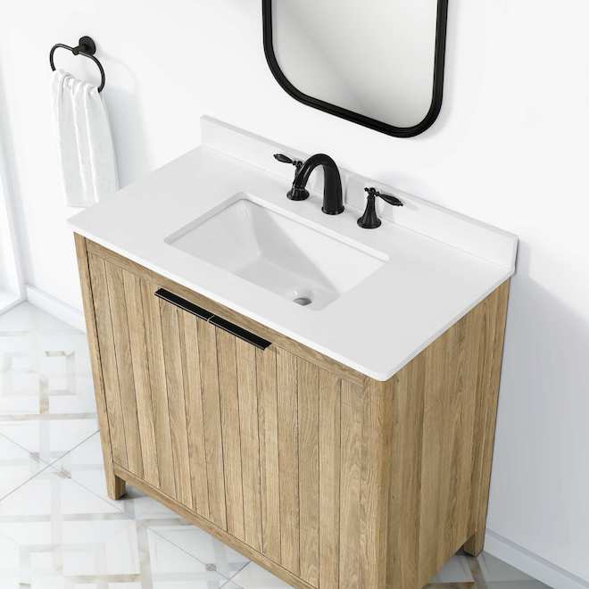 OVE Decors Jadden 36-in Vanity Traditional Style with 2 Doors - Natural Oak