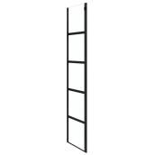Landon & Co. Augusta Clear Tempered Glass Matte Black Shower Panel - 32-in