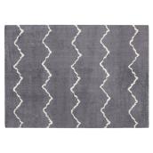 Tapis décoratif, modèle « Pilar », 5'3 X 7'5, gris foncé