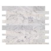 SpeedTiles Mosaic Alpine Porcelain Tiles with Pressed-Edges for Floors or Walls - Frost-Resistant -12-in L x 12-in W
