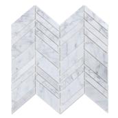 Speedtiles Pistoria Self-Adhesive Marble Tiles 10.85-in x 11.99-in Grey/White Box of 6
