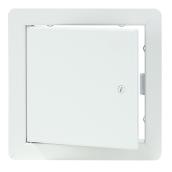 Cendrex AHD Flush Universal Access Door with Exposed Flange - Cold Rolled Steel - White - 8-in W x 8-in H