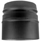 Manchon adaptateur de poêle à double paroi Selkirk, acier noir, 7 po de diamètre