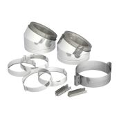 Supervent Chimney Elbow 7-pc Kit - Stainless Steel - 15° - 6-in dia