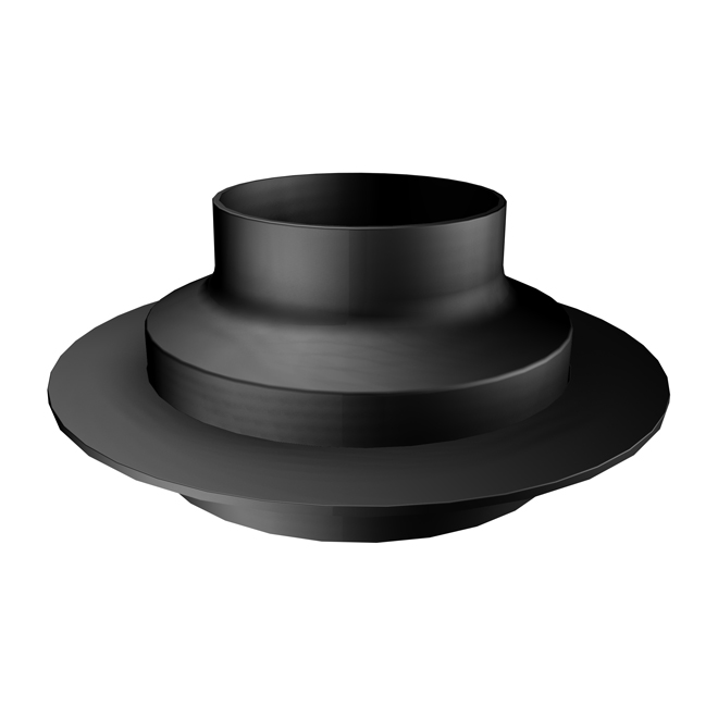 Selkirk Supervent Decorator Ceiling Support - Black Finish - Chimney up to 40-ft - 14 3/8-in W x 7-in dia x 11-in H