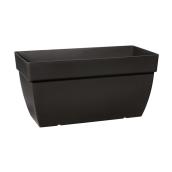 Jardinière en plastique « Floreira Capri XL » 31,5 po, noir