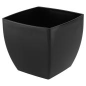 Cache-pot en plastique «Siena» 20cm - Noir