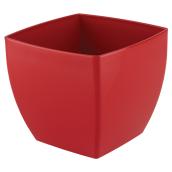 Cache-pot en plastique «Siena» 20cm - Rouge