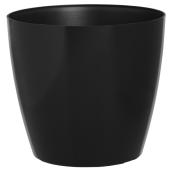 Jardinière en plastique « San Remo », 11,8 po, noir