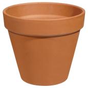 Deroma Pot And Planter - Terracotta Finish - Clay Material - 10 5/8 in Dia