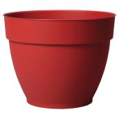 Plastic Planter Pot - Ninfea - 13 1/2"  - Red