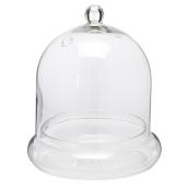 Vase en forme de cloche, verre transparent, 7