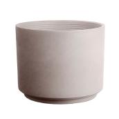 Clay Cylinder Pot - 5.90" - Greige