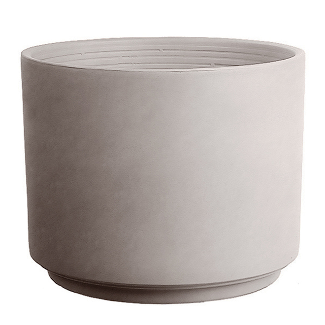 Clay Cylinder Pot - 11.8" - Greige