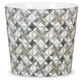 Cache-pot Cordoba en céramique, 13 cm, motifs imprimés