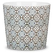 Cache-pot Malaga en céramique, 13 cm, motifs imprimés