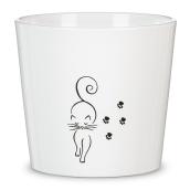 Scheurich Catwalk Cover Pot - Catwalk - 5-in - White