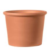 Deroma Cyclindric Clay Pot - Cylindrical - 3.4-in - Terra Cotta