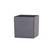 Cache-pot carré «Oslo», plastique, 5,5'', anthracite