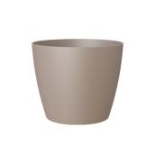 Jardinière Arte Vasi de 11,8 po x 10,75 po en plastique taupe mat