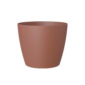 Jardinière Arte Vasi de 11,8 po x 10,75 po en plastique brun