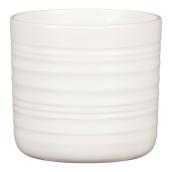 Cache-pot rond Scheurich, intérieur, céramique, 5,91 po, blanc laine