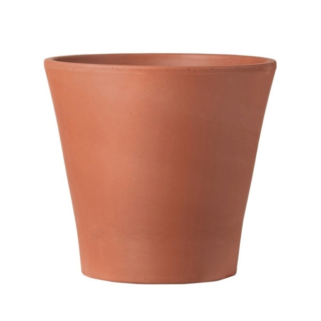 Pot de grès rond artevasi, intérieur-exterieur, 8,27 po, terracotta