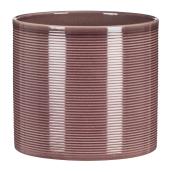Scheurich Round Cover Pot - Indoor - Ceramic - 5.51-in - Eggplant