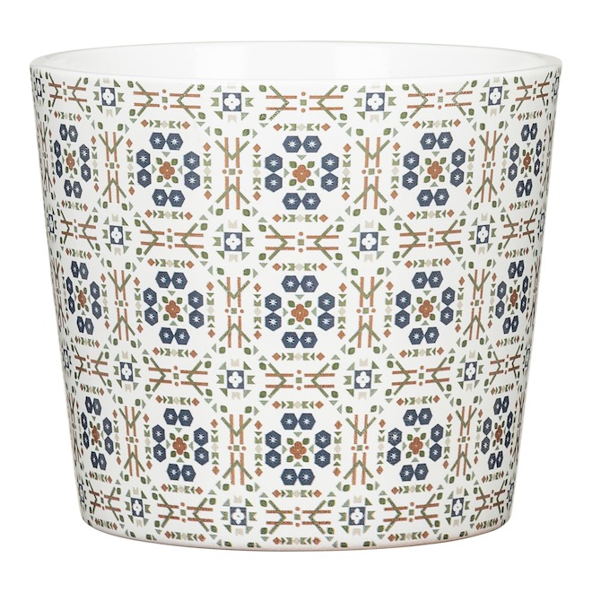 Scheurich Mosaic 18-cm Blue-Motif Ceramic Cachepot