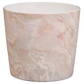 Scheurich 7-in Brown Ceramic Marble Effect Pot Cover