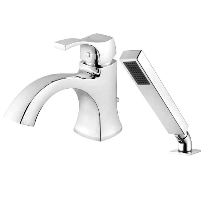 Uberhaus Roman Bath Faucet With Hand Shower Chrome Wms258058c Rona