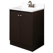 Meuble-lavabo 25 po, chocolat