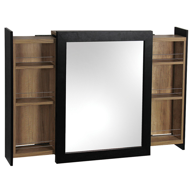 Uberhaus Medicine Cabinet with 2 Concealed Drawers - Espresso MC700 Uberhaus Medicine Cabinet with 2 Concealed Drawers - Espresso MC700