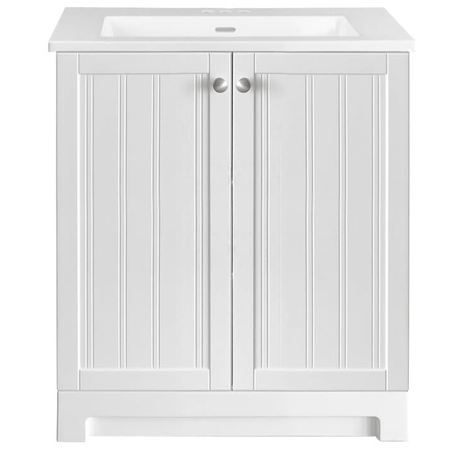 Landon & Co. Osten 25-in Vanity Modern Style with 2 Doors - White