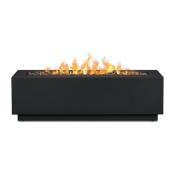 Real Flame Outdoor Fireplace Lanesboro - Propane Gas - 48-in - 50,000 BTU - Black Matte