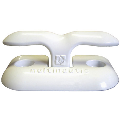 White Aluminum "Flip-Up" Dock Cleat - 6"