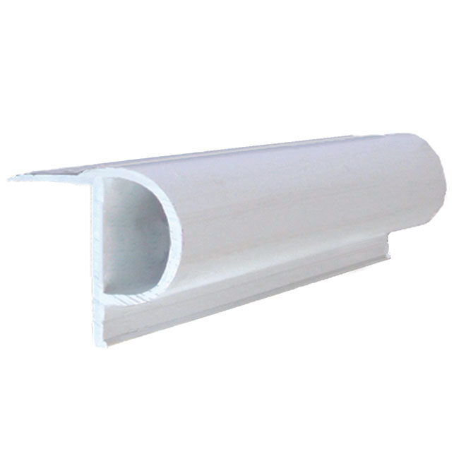 "P" Shape Dock Bumper - 2" x 3.5" x 8' - White