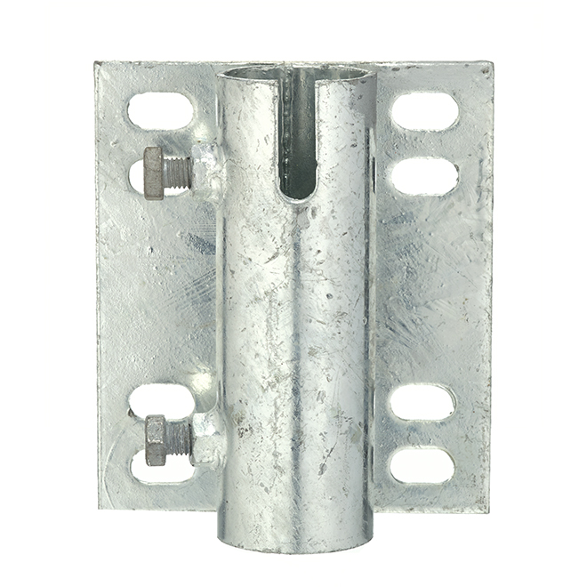 Galvanized Steel Leg Holder and Chain Retainer - 6" x 7"